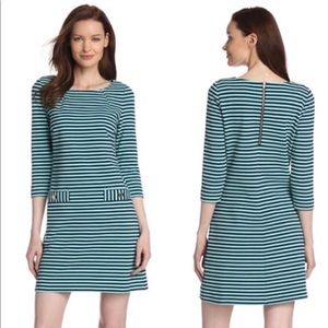 LillyPulitzer Charlene Dress Tropez Blue Stripe - Size Large